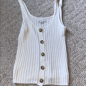 AE knit button down tank